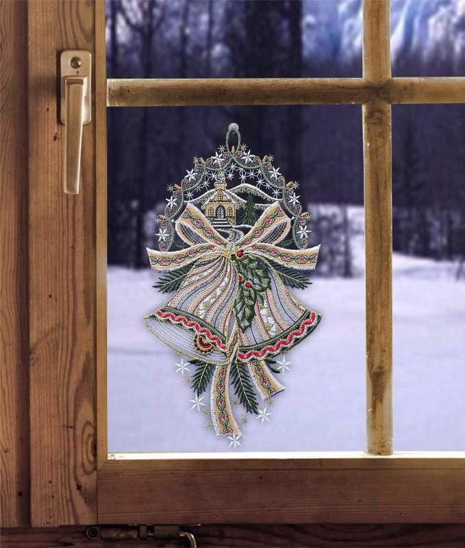 Fensterbild Weihnachten Weihnachtsglocken
